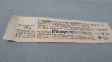 CUPOANE /BON DE TREZORERIE CU REDUCERE 1919 UNGARIA