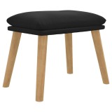 Cumpara ieftin Taburet, negru, 45x29,5x35 cm, catifea