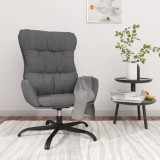 vidaXL Scaun de relaxare, gri deschis, material textil