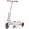 Trotineta electrica cu aburi si lumini pentru copii, cu 3 roti, stabila, Kinderauto Aquamist, 30W, 6V 4.5Ah, alba