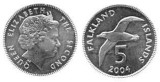 Insulele Falkland 2004 - 5 pence UNC