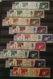 Taaf, Colonii franceze 1966 -Omnibuse,Primul satelit francez-streif ,9 colonii franceze,serii de cate 2 valori in stref cu punte,dantelate , MNH, Spatiu, Nestampilat