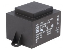 Transformator &icirc;ncapsulat 12VA 230V 9V 667mA PCB