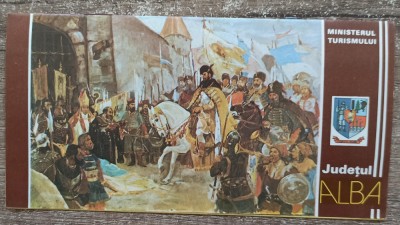Pliant promovare judetul Alba din perioada comunista foto