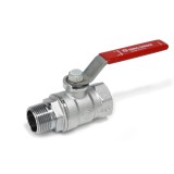 Robinet sfera Giacomini, alama cromata, filet interior - exterior, 1&quot;, actionare maneta
