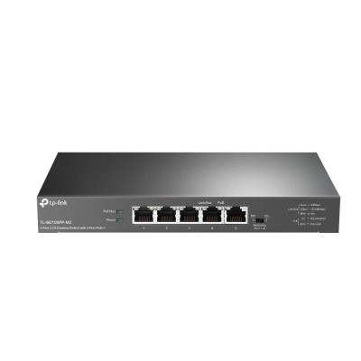 Switch 4 porturi PoE RJ45 2.5G, 1 port RJ45 2.5G, Unmanaged - TP-Link TL-SG105PP-M2 foto