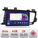 Navigatie Kia Optima 2011-2013 C-091 Android Octa Core Ecran 2K QLED GPS 4G 4+32GB 360 KIT-091+EDT-E409-2K CarStore Technology