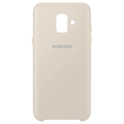 Husa de protectie Galaxy A6 2018 Dual Layer Cover auriu, negru foto