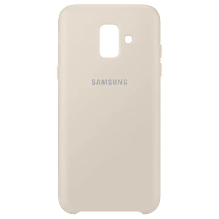 Husa de protectie Galaxy A6 2018 Dual Layer Cover auriu, negru