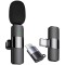 Microfon wireless tip lavaliera cu conector USB tip C/iPhone - 5