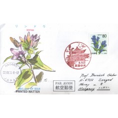 Japonia 1996 - flori-Nagano, FDC circulata