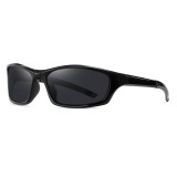 Ochelari polarizati sport Techsuit 24101, pliabili, negru