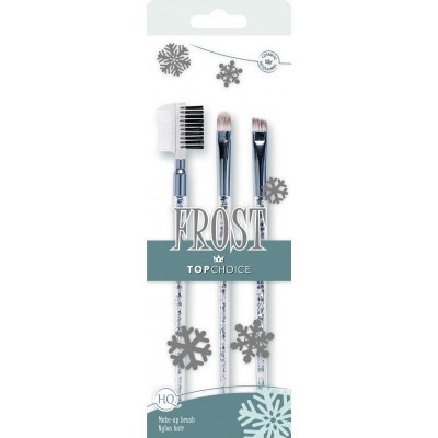 Set 3 pensule pentru machiaj Frost Top Choice 38273, 18 cm foto