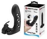 Vibrator Deget Vance Honey Finger 10 Moduri Vibratii, Silicon, Negru