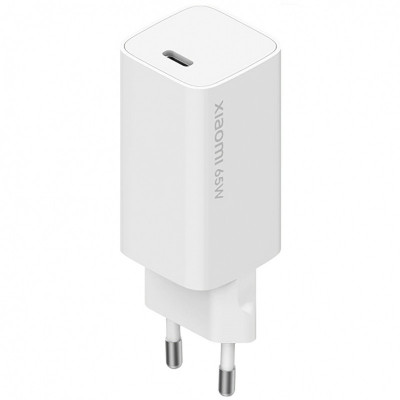 Incarcator Retea cu cablu USB Tip C Xiaomi, Quick Charge, 65W, GaN, 1 X USB Tip-C, Alb BHR4499GL foto