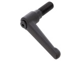 Manetă franceză GN 300 - 40mm filet, 92mm lungime, neagră
