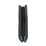 Cumpara ieftin Decorațiune fimo unghii de culoare albastru-negru - băț, fluturaș, INGINAILS