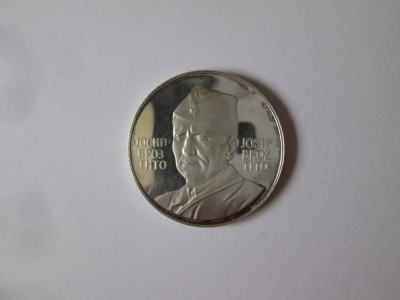 Medalie Proof argint cu marcaj 925 Josip Broz Tito-RSF Iugoslavia 1943-1973 foto