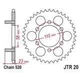 Pinion spate 41 dinti pas lant 520 &ndash; Aprilia Classic 125 (97-01) - Red Rose 125 (90-96)