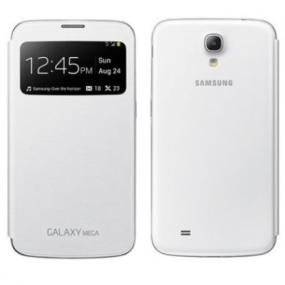 Husa Flip Cover S-View EF-CI920BW Samsung Galaxy Mega 6.3 Alb foto