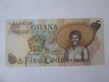 Ghana 5 Cedis 1977 UNC