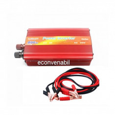 Invertor Auto 12V la 220V si USB 800W Constant Max.575W Clesti foto