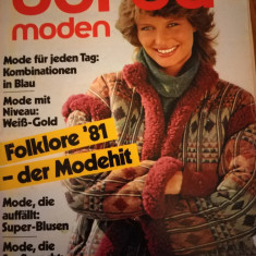 BURDA Revista moda vintage cu tipare octombrie 1981