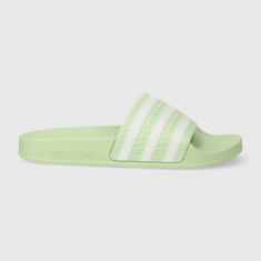 adidas Originals papuci Adilette femei, culoarea verde, IE3048