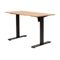 Birou reglabil electric LiftUp inaltime reglabila, controler sus/jos, 1 motor, cadru negru, blat stejar 160x80 cm, nou