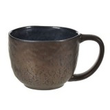 Ceașcă ceramică cu model bronz, 400 ml, verde, CMCLASS