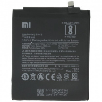 Acumulator Xiaomi BN43, 4000mAh, Xiaomi Redmi Note 4 Original foto