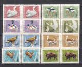 ROMANIA 1968 LP 689 FAUNA DIN REZERVATIILE NATURALE PERECHE SERII MNH, Nestampilat