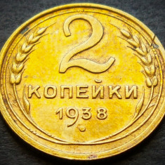 Moneda istorica 2 COPEICI - URSS / RUSIA, anul 1938 * cod 3541