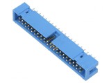 Soclu IDC Tată 40 PIN &Icirc;nclinare 90&deg; THT Aurit, TE Connectivity