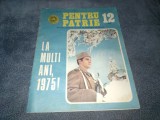 REVISTA PENTRU PATRIE NR 12 1974
