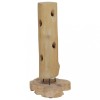 VidaXL Suport 8 sticle de vin, 40 x 30 x 80 cm, lemn masiv de tec