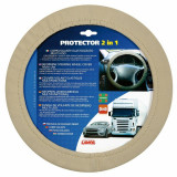 Husa volan protector elasticizat 2 in 1 - Bej LAM33148
