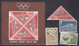 Nigeria 1964 sport Olimpiada MI 156-159 + bl. 4 MNH ww100