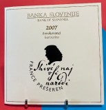 Slovenia 2007 - Set monetarie &ldquo;Dedicat lui France Preseren&quot;BU / folder, Europa