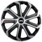 Set 4 Capace Roti Evo Gri-Negru R14, Pentru DACIA