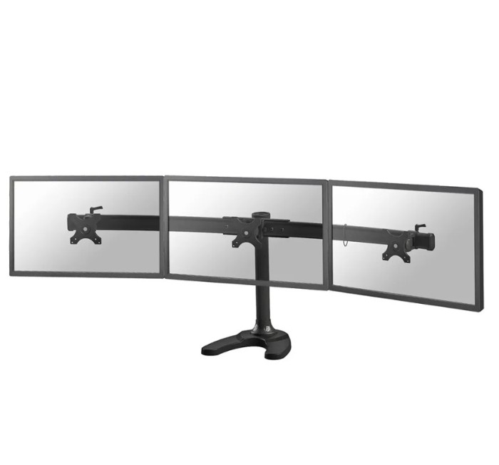 Suport triplu monitor de birou Neomounts FPMA-D700DD3; pentru display- uri