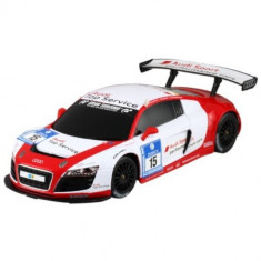 Masinuta cu Telecomanda Audi R8 LMS RC Racing, Scara 1:18 Alb Rosu foto