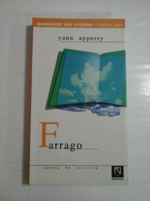 FARRAGO - YANN APPERRY foto