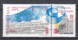 ROMANIA 1999 LP 1483 -50 DE ANI INFIINTARE CONSILIUL EUROPEI SERIE CU VINIETA MNH