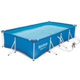 Piscina supraterana Bestway cu cadru metalic, 400x211x81 cm, 5700 l, cu pompa