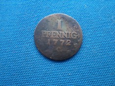 1 PFENNIG 1772/C SAXONIA