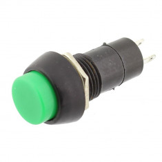 Push buton fara retinere, verde, 3A, 250V, 39x18mm - 124721 foto