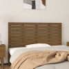 VidaXL Tăblie de pat pentru perete, maro miere, 126x3x63 cm, lemn pin