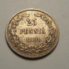 Finlanda 25 Pennia 1901