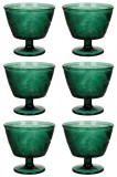 Set boluri, 6 piese, 300 ml, Sticla, Verde